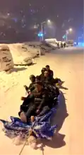 Borçka'da Kar Keyfi: Gençler Brandayla Eğlendi!